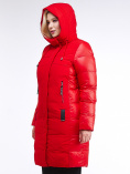 Купить Куртка зимняя женская классическая красного цвета 100-921_7Kr, фото 7