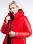 Купить Куртка зимняя женская классическая красного цвета 100-921_7Kr, фото 6