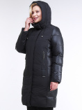 Купить Куртка зимняя женская классическая черного цвета 100-921_701Ch, фото 5