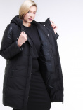 Купить Куртка зимняя женская классическая черного цвета 100-921_701Ch, фото 7