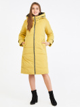 Купить Куртка зимняя женская желтого цвета 100-927_56J