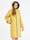 Купить Куртка зимняя женская желтого цвета 100-927_56J, фото 5