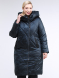 Купить Куртка зимняя женская стеганная темно-зеленый цвета 105-917_123TZ, фото 2