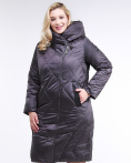 Купить Куртка зимняя женская стеганная темно-серого цвета 105-917_58TC, фото 2