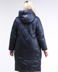 Купить Куртка зимняя женская стеганная темно-синего цвета 105-917_84TS, фото 4