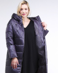 Купить Куртка зимняя женская стеганная темно-фиолетового цвета 105-918_24TF, фото 7