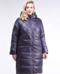 Купить Куртка зимняя женская стеганная темно-фиолетового цвета 105-918_24TF, фото 2
