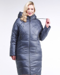 Купить Куртка зимняя женская стеганная темно-серого цвета 105-918_25TC, фото 2