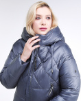Купить Куртка зимняя женская стеганная темно-серого цвета 105-918_25TC, фото 7