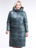 Купить Куртка зимняя женская классическая  темно-зеленый цвета 108-915_16TZ, фото 2