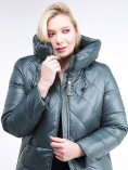 Купить Куртка зимняя женская классическая  темно-зеленый цвета 108-915_16TZ, фото 6