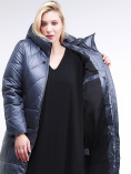 Купить Куртка зимняя женская классическая темно-серого цвета 108-915_25TC, фото 6