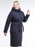 Купить Куртка зимняя женская классическая темно-синего цвета 110-905_18TS, фото 3