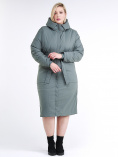 Купить Куртка зимняя женская классическая цвета хаки 110-905_7Kh, фото 2