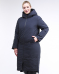 Купить Куртка зимняя женская удлиненная темно-синего цвета 112-919_123TS, фото 4
