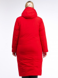 Купить Куртка зимняя женская удлиненная красного цвета 112-919_7Kr, фото 5