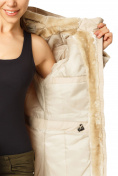 Оптом Куртка парка демисезонная женская ПИСК сезона бежевого цвета 17099B, фото 7
