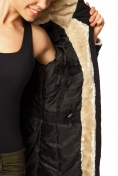 Купить Куртка парка демисезонная женская черного цвета 17099Ch, фото 8