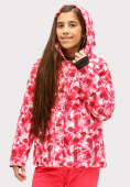 Оптом Куртка горнолыжная подростковая для девочки розового цвета 1773R, фото 4