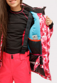 Оптом Куртка горнолыжная подростковая для девочки розового цвета 1773R, фото 7