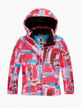 Купить Куртка горнолыжная подростковая для девочки розового цвета 1774R