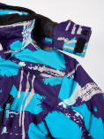 Оптом Куртка горнолыжная подростковая для девочки голубого цвета 1773Gl, фото 7