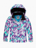 Оптом Куртка горнолыжная подростковая для девочки фиолетового цвета 1774F