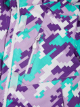 Оптом Костюм горнолыжный для девочки фиолетового цвета 01774F, фото 6