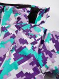 Оптом Куртка горнолыжная подростковая для девочки фиолетового цвета 1774F, фото 7