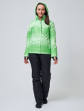 Купить Куртка горнолыжная женская зеленого цвета 1786Z, фото 3