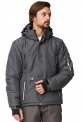 Оптом Куртка горнолыжная мужская темно-серого цвета 1788TC