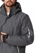 Купить Куртка горнолыжная мужская темно-серого цвета 1788TC, фото 4
