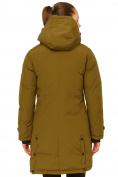 Купить Куртка парка зимняя женская цвета хаки 1802Kh, фото 4