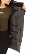 Купить Куртка парка зимняя женская темно-серого цвета 1802TC, фото 9