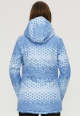 Купить Куртка горнолыжная женская голубого цвета 1810Gl, фото 4