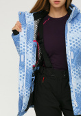 Купить Куртка горнолыжная женская голубого цвета 1810Gl, фото 7