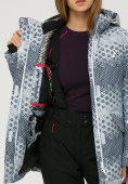 Оптом Куртка горнолыжная женская серого цвета 1810Sr, фото 7
