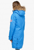 Купить Куртка парка зимняя женская синего цвета 1805S, фото 5