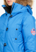 Купить Куртка парка зимняя женская синего цвета 1805S, фото 6
