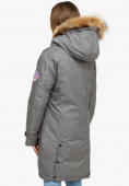 Купить Куртка парка зимняя женская серого цвета 1805Sr, фото 4