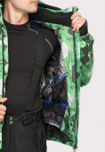 Купить Куртка горнолыжная мужская зеленого цвета 18108Z, фото 6