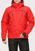 Оптом Куртка горнолыжная мужская красного цвета 18109Kr