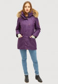 Купить Женская зимняя парка фиолетового цвета 18113-1F, фото 3