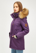 Купить Женская зимняя парка фиолетового цвета 18113-1F, фото 2