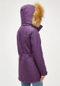 Купить Женская зимняя парка фиолетового цвета 18113-1F, фото 5