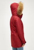 Купить Женская зимняя парка бордового цвета 18113-1Bo, фото 4