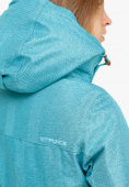 Купить Куртка парка зимняя женская бирюзового цвета 18113Br, фото 5