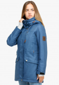 Купить Куртка парка зимняя женская голубого цвета 18113Gl, фото 2