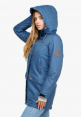 Купить Куртка парка зимняя женская голубого цвета 18113Gl, фото 3