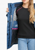 Купить Куртка парка зимняя женская голубого цвета 18113Gl, фото 7